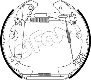 Cifam 151-508 - Kit ganasce freno autozon.pro