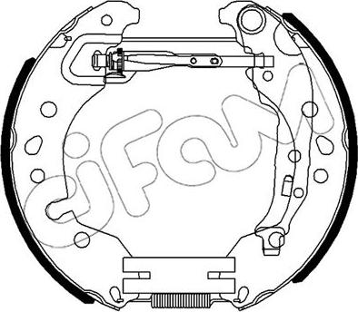 Cifam 151-516 - Kit ganasce freno autozon.pro