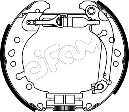 Cifam 151-530 - Kit ganasce freno autozon.pro