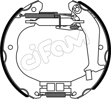 Cifam 151-533 - Kit ganasce freno autozon.pro