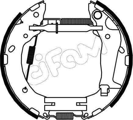 Cifam 151-532 - Kit ganasce freno autozon.pro