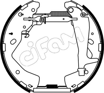 Cifam 151-537 - Kit ganasce freno autozon.pro