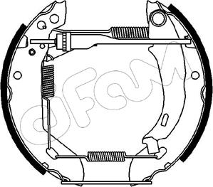 Cifam 151-040 - Kit ganasce freno autozon.pro