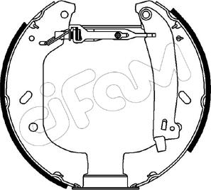 Cifam 151-066 - Kit ganasce freno autozon.pro