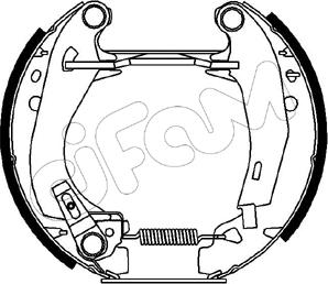 Cifam 151-022 - Kit ganasce freno autozon.pro