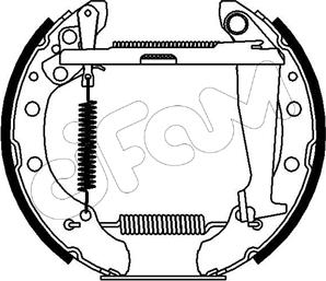 Cifam 151-085 - Kit ganasce freno autozon.pro