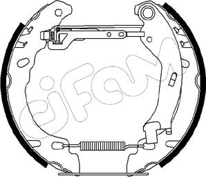 Cifam 151-194 - Kit ganasce freno autozon.pro