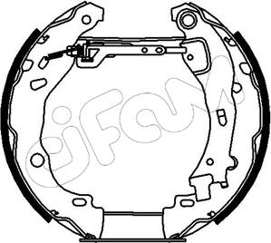 Cifam 151-190 - Kit ganasce freno autozon.pro