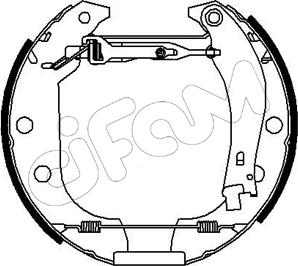 Cifam 151-143 - Kit ganasce freno autozon.pro