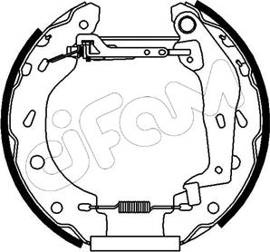 Cifam 151-163 - Kit ganasce freno autozon.pro