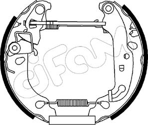 Cifam 151-167 - Kit ganasce freno autozon.pro