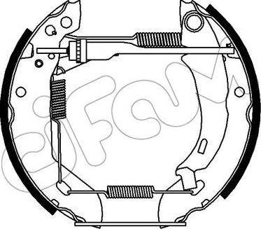 Cifam 151-395 - Kit ganasce freno autozon.pro