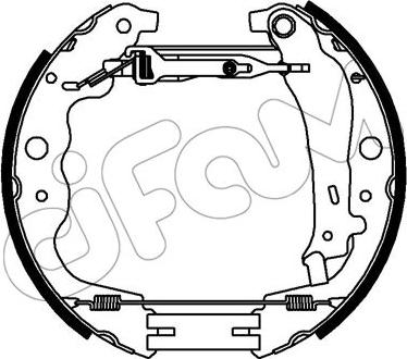 Cifam 151-340 - Kit ganasce freno autozon.pro