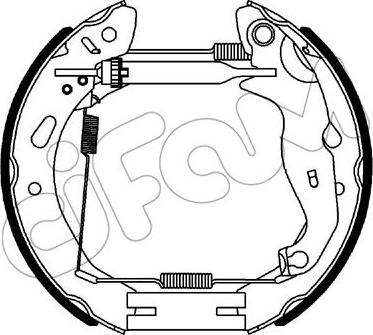 Cifam 151-343 - Kit ganasce freno autozon.pro