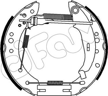 Cifam 151-342 - Kit ganasce freno autozon.pro