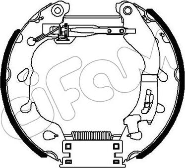 Cifam 151-355 - Kit ganasce freno autozon.pro