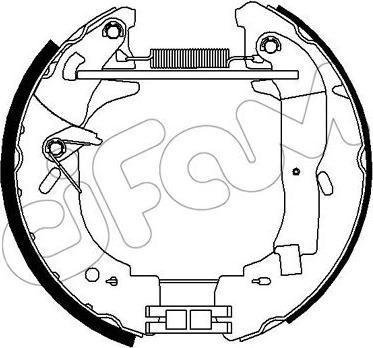 Cifam 151-301 - Kit ganasce freno autozon.pro