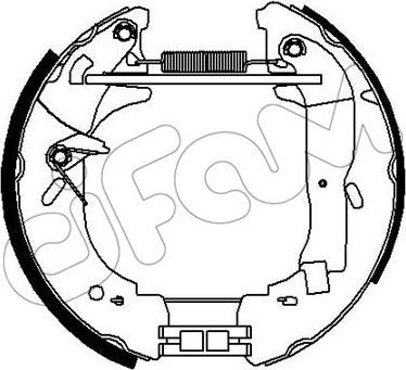 Cifam 151-327 - Kit ganasce freno autozon.pro