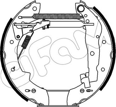 Cifam 151-386 - Kit ganasce freno autozon.pro