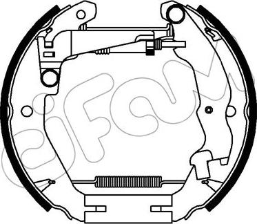 Cifam 151-338 - Kit ganasce freno autozon.pro