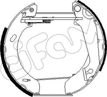 Cifam 151-268 - Kit ganasce freno autozon.pro