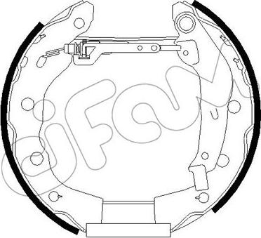 Cifam 151-258 - Kit ganasce freno autozon.pro