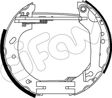 Cifam 151-265 - Kit ganasce freno autozon.pro