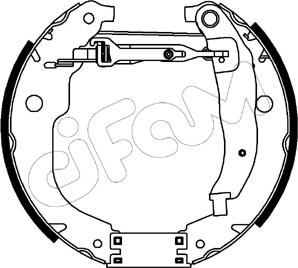 Cifam 151-205 - Kit ganasce freno autozon.pro