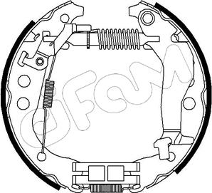 Cifam 151-233 - Kit ganasce freno autozon.pro