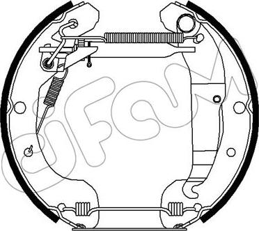 Cifam 151-281 - Kit ganasce freno autozon.pro