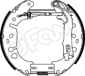 Cifam 151-224 - Kit ganasce freno autozon.pro