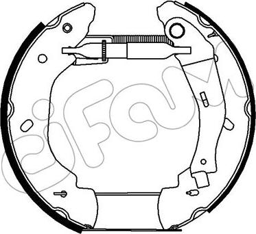 Cifam 151-272 - Kit ganasce freno autozon.pro