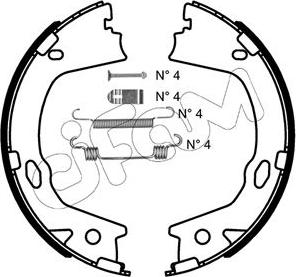 Cifam 153-499K - Kit ganasce, Freno stazionamento autozon.pro