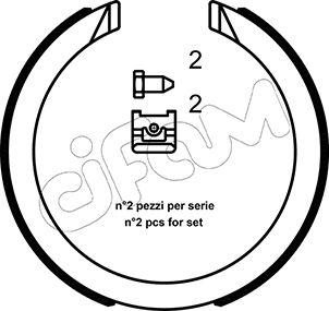 Cifam 153-491K - Kit ganasce, Freno stazionamento autozon.pro