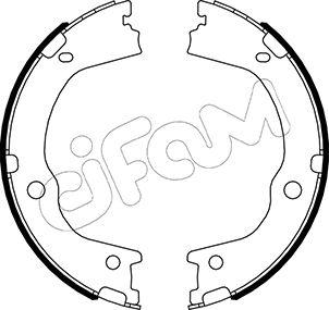 Cifam 153-498 - Kit ganasce, Freno stazionamento autozon.pro