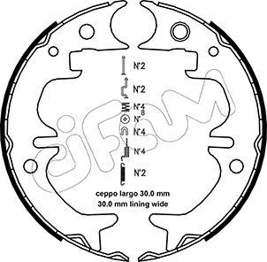 Cifam 153-444K - Kit ganasce, Freno stazionamento autozon.pro