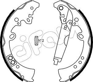 Cifam 153-445 - Kit ganasce freno autozon.pro