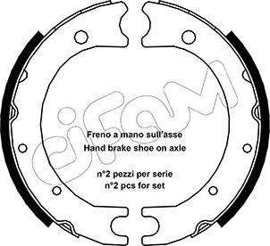 Cifam 153-440 - Kit ganasce, Freno stazionamento autozon.pro