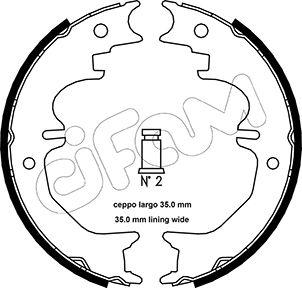 Cifam 153-441 - Kit ganasce, Freno stazionamento autozon.pro