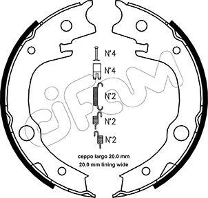 Cifam 153-443K - Kit ganasce, Freno stazionamento autozon.pro