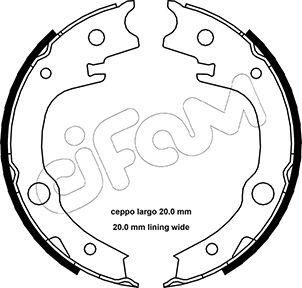 Cifam 153-443 - Kit ganasce, Freno stazionamento autozon.pro