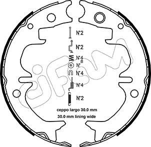 Cifam 153-442K - Kit ganasce, Freno stazionamento autozon.pro