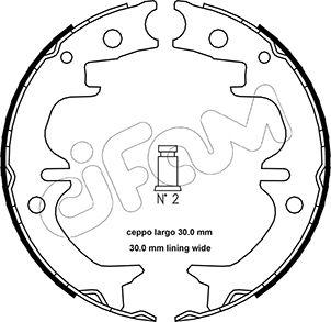 Cifam 153-442 - Kit ganasce, Freno stazionamento autozon.pro