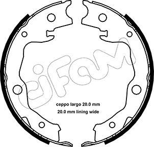 Cifam 153-450 - Kit ganasce, Freno stazionamento autozon.pro