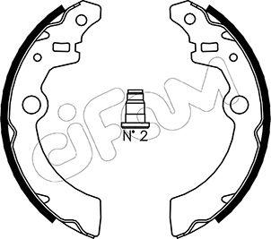 Cifam 153-404 - Kit ganasce freno autozon.pro