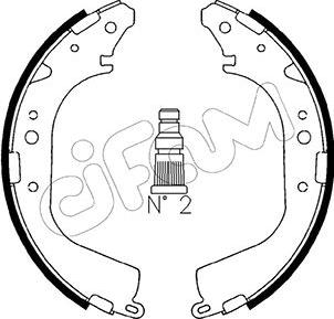 Cifam 153-415 - Kit ganasce freno autozon.pro