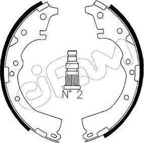 Cifam 153-416 - Kit ganasce freno autozon.pro