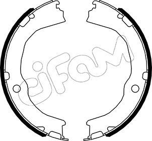 Cifam 153-485 - Kit ganasce, Freno stazionamento autozon.pro