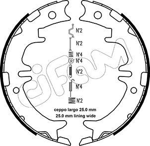 Cifam 153-439K - Kit ganasce, Freno stazionamento autozon.pro