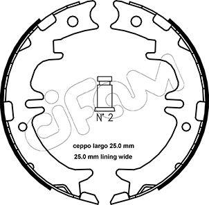 Cifam 153-439 - Kit ganasce, Freno stazionamento autozon.pro